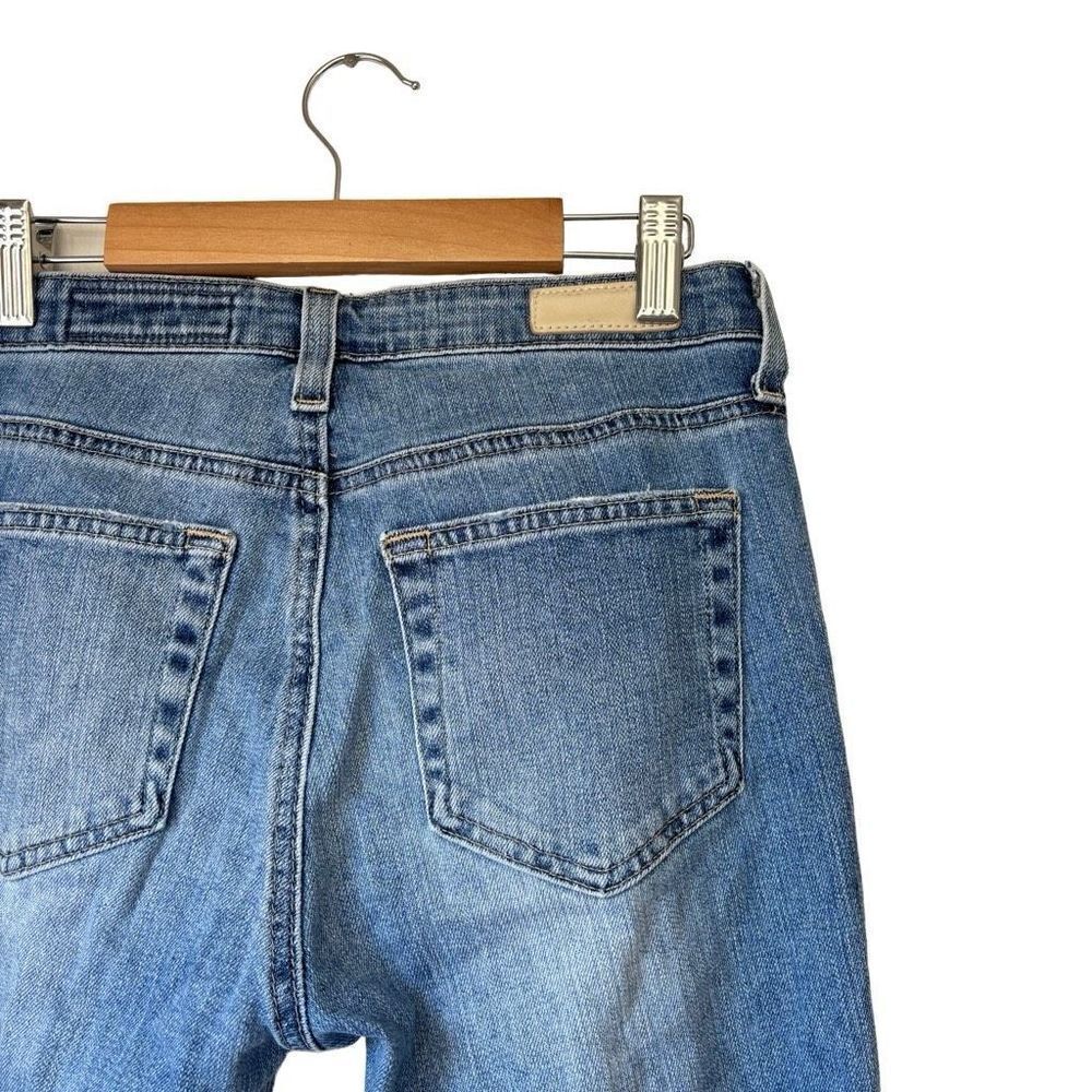 AG Adriano Goldschmied The Jodi Crop side slit Jeans light Blue Denim size 25 - Picture 10 of 11